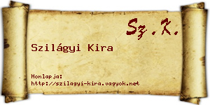 Szilágyi Kira névjegykártya